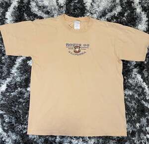 Vintage Route 66 California Historic Highway Graphic T-Shirt Tan Size Large
